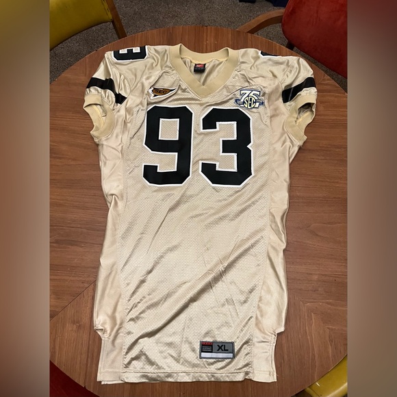 2008 Vanderbilt Commodores Nike Football Game Worn Jersey SEC 75th Anniversary